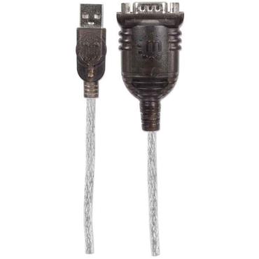 Manhattan 151849 serielkabel Sort 1,8 m USB Serial/COM/RS232/DB9