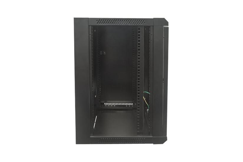Intellinet Network Cabinet, Wall Mount (Standard), 9U, Usable Depth 260mm/Width 510mm, Black, Flatpack, Max 60kg, 19", Metal & Glass Door, Back Panel, Removeable Sides,Suitable also for use on desk or floor,19",Parts for wall install (eg screws/rawl plugs