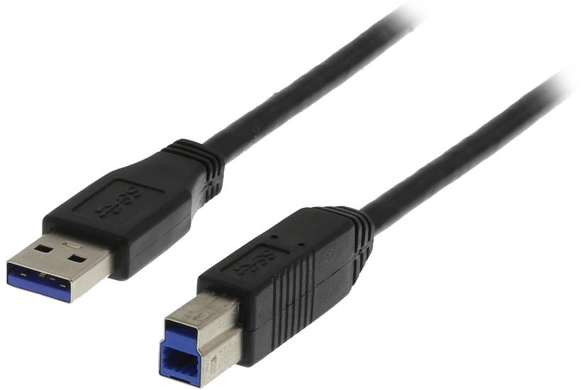 DELTACO USB3-130 - USB-kabel - USB Type B till USB typ A - 3 m