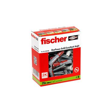 Fischer 564169 skrueanker og vægudtag 25 stk Skruekrog og vægstiksæt