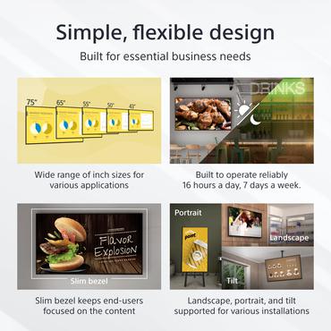 Sony Bravia Professional Displays FW-43EZ20L EZ20L Series