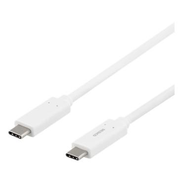 DELTACO - USB typ C-kabel - 24 pin USB-C till 24 pin USB-C - 1 m