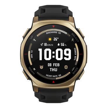 Amazfit T-rex 3 Pro 3,35 cm (1.32") AMOLED 44 mm Digital 466 x 466 pixel Berøringsskærm Guld Wi-Fi GPS (satellit)