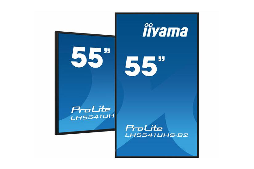 iiyama ProLite LH5541UHS-B2 55" Klass (54.6" visbar) LED-bakgrundsbelyst LCD-skärm - 4K - för digital skyltning