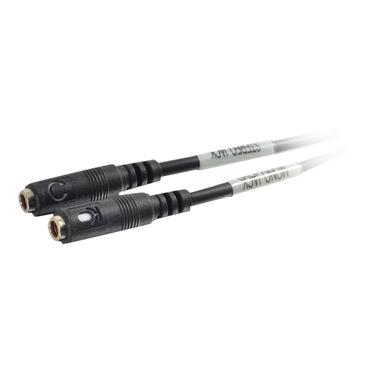 C2G 4-pin 3.5mm Male to Dual 3.5mm Female Adapter