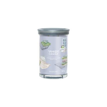 Yankee Candle A Calm & Quiet Place vokslys Cylinder Floral Gr&aring; 1 stk