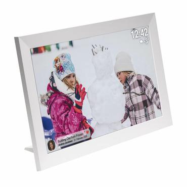 Denver PFF-1504W digital fotoramme Hvid 39,6 cm (15.6") Ber&oslash;ringssk&aelig;rm Wi-Fi