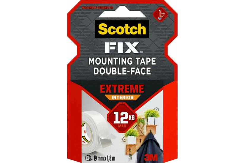 Scotch Fix Extr. Doppels. Klebeb 19mmx1,8m Extreme weiß