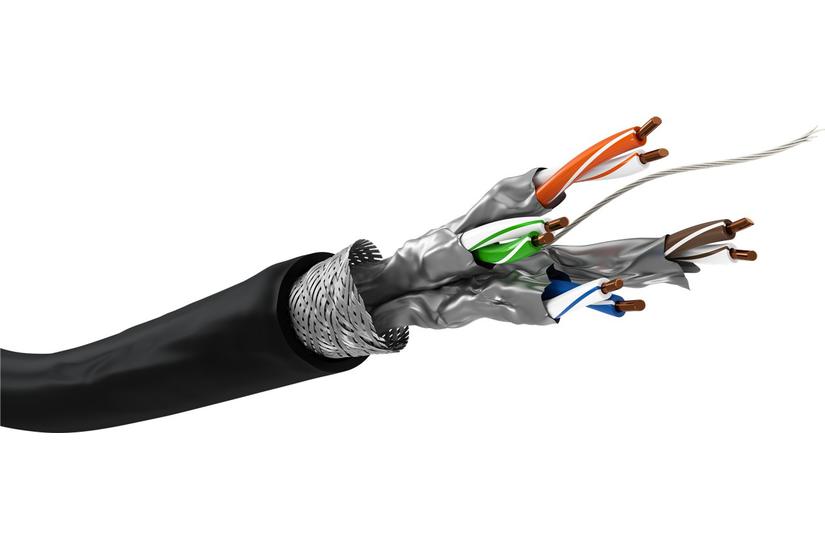 Goobay 53867 netv&aelig;rkskabel Sort 50 m Cat7 S/FTP (S-STP)