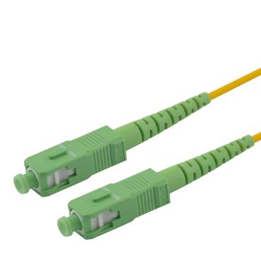 Deltaco OS2 Fiber cable, SC - SC, simplex, APC/APC, 5,0m