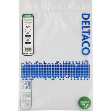 Deltaco OS2 Fiber cable, SC - SC, simplex, APC/APC, 5,0m