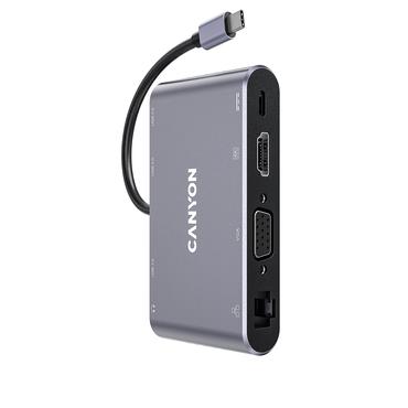 Canyon DS-14 - dockingstation - USB-C - VGA, HDMI - 1GbE