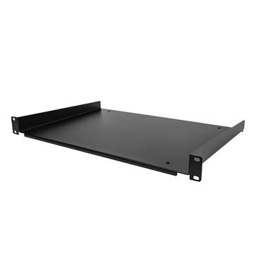 StarTech.com 1U Fixed Server Rack Mount Shelf, 12in Deep Steel Universal Cantilever Tray for 19" AV/Data/Network Equipment Rack with Cage Nuts & Screws, 55lbs Weight Capacity, 12" Deep - 1U Network Rack Shelf - rackhylde - 1U