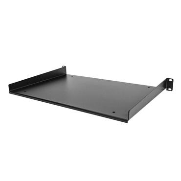 StarTech.com 1U Fixed Server Rack Mount Shelf, 12in Deep Steel Universal Cantilever Tray for 19" AV/Data/Network Equipment Rack with Cage Nuts & Screws, 55lbs Weight Capacity, 12" Deep - 1U Network Rack Shelf - rackhylde - 1U