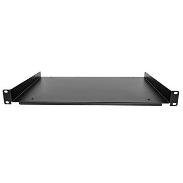 StarTech.com 1U Fixed Server Rack Mount Shelf, 12in Deep Steel Universal Cantilever Tray for 19" AV/Data/Network Equipment Rack with Cage Nuts & Screws, 55lbs Weight Capacity, 12" Deep - 1U Network Rack Shelf - rackhylde - 1U