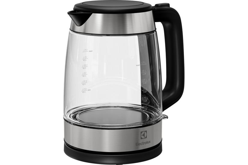 Electrolux E4GK1-4GB elkedel 1,7 L 2200 W Sort, Rustfrit stål, Transparent
