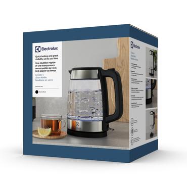 Electrolux E4GK1-4GB elkedel 1,7 L 2200 W Sort, Rustfrit stål, Transparent