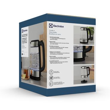 Electrolux E4GK1-4GB elkedel 1,7 L 2200 W Sort, Rustfrit stål, Transparent