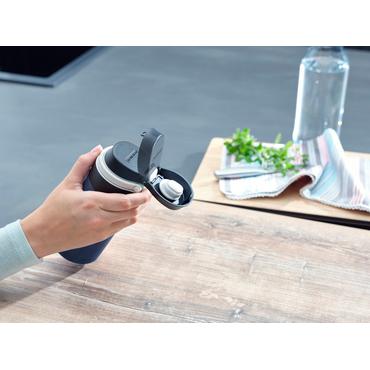 Leifheit 03247 rejsekrus 350 ml Sort, Blå Rustfrit stål