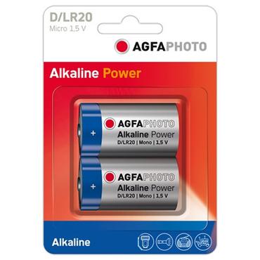 AgfaPhoto batteri - 2 x D - Alkalisk