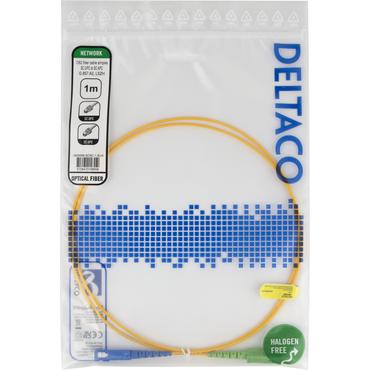 Deltaco SCSC-1-SUA InfiniBand og fiberoptisk kabel 1 m SC Gul