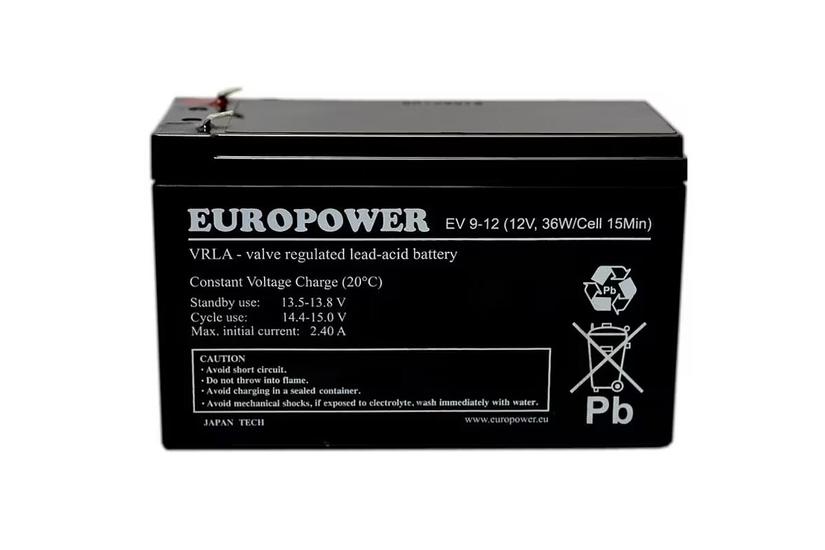 EUROPOWER Utbrytbar batteri - AGM