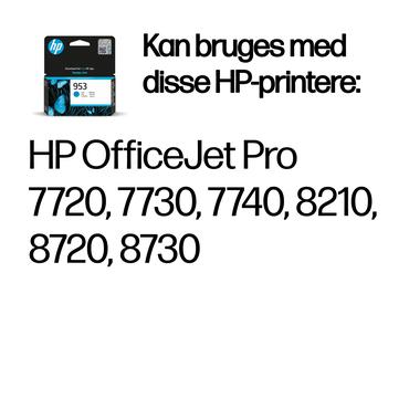 HP 953 - cyan - original - blækpatron