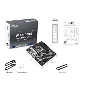 ASUS PRIME H810M-A WIFI - moderkort - micro ATX - LGA1851-uttag - H810