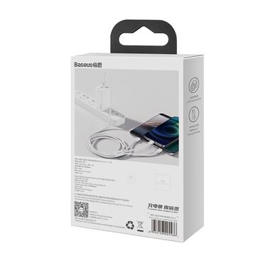 USB-kabel Baseus 3-i-1 Baseus Superior Series, USB till micro USB / USB-C / Lightning, 3.5A, 1.2m (vit)