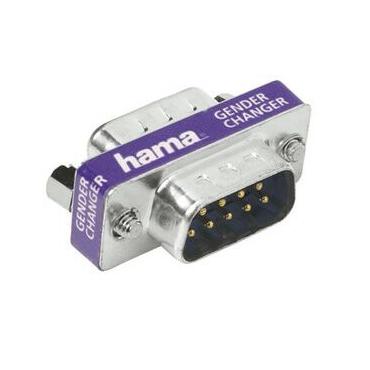 Hama Adapter/Gender Changer, 9-pin D male - 9-pin D male 9 pin
