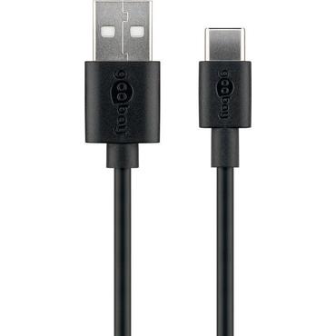 goobay - USB typ C-kabel - 24 pin USB-C till USB - 3 m