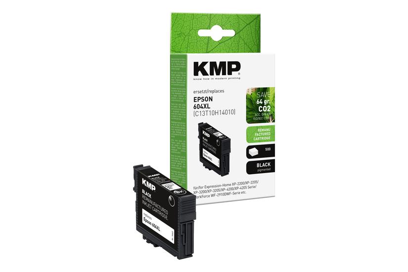 KMP Patrone Epson 604XL (T10H1) black 500 S. 10ml remanufactured