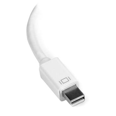 StarTech.com Mini DisplayPort till HDMI-adapter - Aktiv mDP till HDMI videokonverterare - 4K 30&nbsp;Hz - Mini DP eller Thunderbolt 1/2 Mac/PC till HDMI monitor/TV/bildsk&auml;rm - mDP 1.2 till HDMI-adapterdongel - Vit - videokort - Mini DisplayPort / HDMI - 15 cm