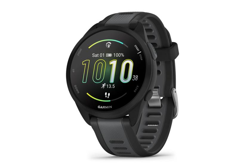 Garmin Forerunner 165 - svart - sportklocka med band - skiffergr&aring; - 4 GB