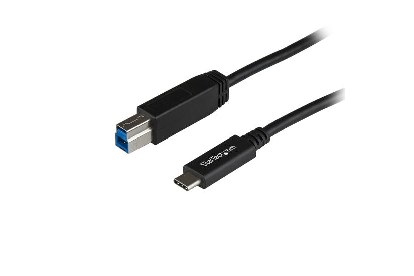 StarTech.com USB C to USB B Printer Cable - 1m / 3 ft - Superspeed - USB 3.1 - 10Gbps - USB C Printer Cable - USB Type C to Type B (USB31CB1M) - USB Type-C kabel - 24 pin USB-C til USB Type B - 1 m