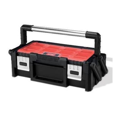 Keter 237006 transportkasse til udstyr Taske med h&aring;rd skal Sort, R&oslash;d