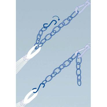 AMAZONAS AZ-3059000 tilbehør til hængekøje Hængende sæt Sølv Galvaniseret stål 200 kg