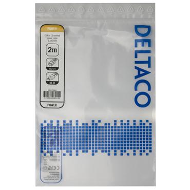 DELTACO - strømkabel - IEC 60320 C14 til IEC 60320 C5 - 2 m