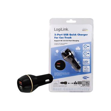 LogiLink USB Car Charger bilstrømsadapter