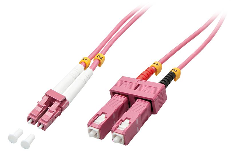 Lindy 46365 InfiniBand og fiberoptisk kabel 15 m LC SC Lyser&oslash;d