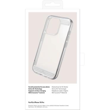BLACK ROCK Air Robust Cover iPhone 15 Pro Transparent