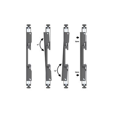 Multibrackets M Pro Series MBW2UHD monteringssæt - for 2 LCD displays - sort