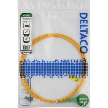 Deltaco LCSC-3-SUA InfiniBand og fiberoptisk kabel 3 m LC SC Gul