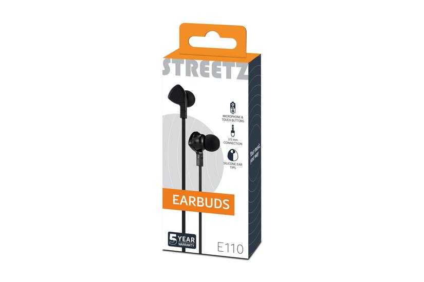 STREETZ HL-W102 - øreproptelefoner med mik.