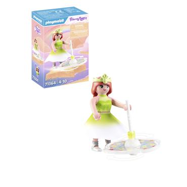 Playmobil Princess Magic 71364 Niebiański tęczowy bączek z księżniczką