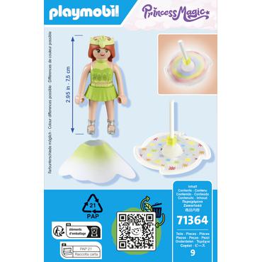 Playmobil Princess Magic 71364 Niebiański tęczowy bączek z księżniczką