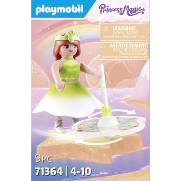Playmobil Princess Magic 71364 Niebiański tęczowy bączek z księżniczką