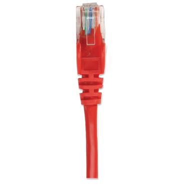 Intellinet Network Patch Cable, Cat6, 5m, Red, CCA, U/UTP, PVC, RJ45, Gold Plated Contacts, Snagless, Booted, Lifetime Warranty, Polybag - patchkabel - 5 m - rød