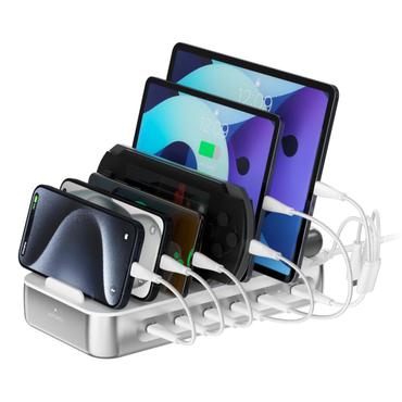 4smarts 541281 oplader til mobil enhed Universel S&oslash;lv, Hvid Vekselstr&oslash;m Hurtig opladning Indend&oslash;rs