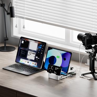 4smarts 541281 oplader til mobil enhed Universel S&oslash;lv, Hvid Vekselstr&oslash;m Hurtig opladning Indend&oslash;rs